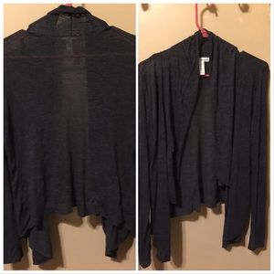 Ambiance Apparel Cardigan Dark Grey